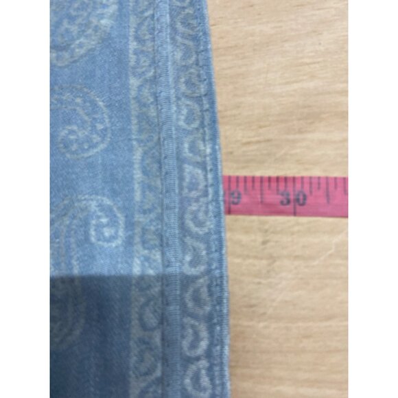 Womens Fall Gray & Beige Paisley Print Scarf Wrap Shawl Fringe 49 x 70 inches - Picture 8 of 10